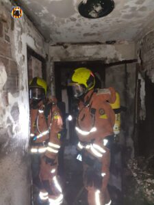 Incendio de un piso en Alfafar